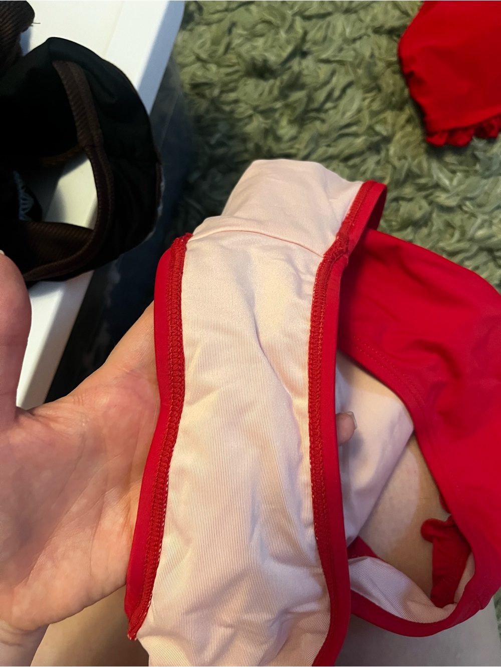 CupShe Red Ruffle Tie-Front Bikini Set - Picture 2 of 3